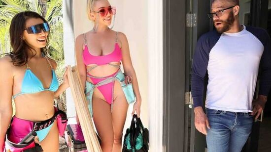 Brazzers - Две соблазнительницы затеяли ЖМЖ секс вместо ремонта